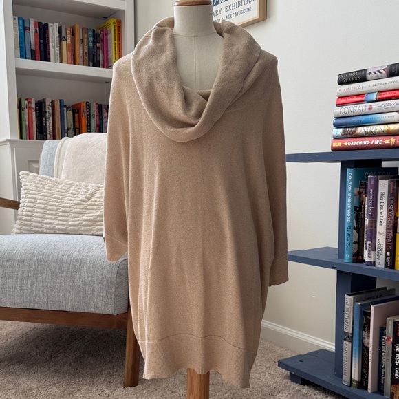 MICHAEL Michael Kors Beige Cowl Neck Sweater - Picture 1 of 5